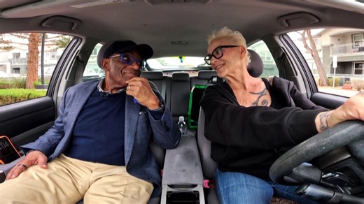 Al Roker goes on Susan Powter's final ride as Uber Eats driver