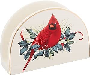 Lenox 870604 Winter Greetings Napkin Holder, Christmas & Holiday Hosting