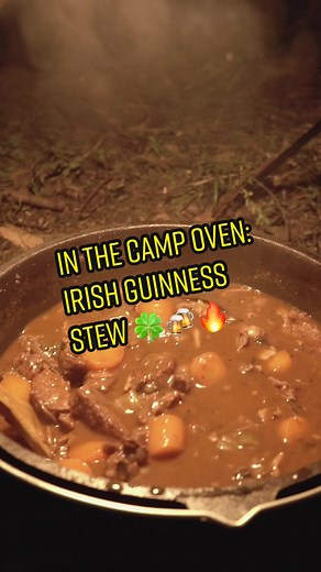 Irish Guinness Stew in the Camp Oven: Cooking Adventure