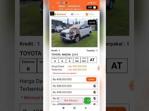 Lelang Mobil Sidoarjo Smartbid 31 Januari 2026