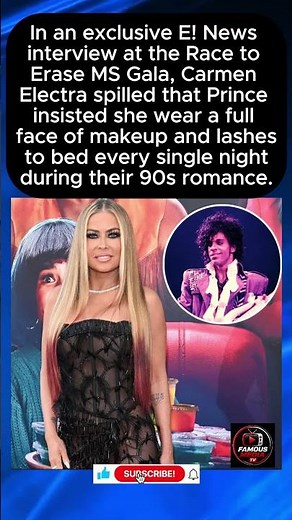 Carmen Electra Reveals Prince Made Her Sleep in Full Makeup & Lashes Every Night