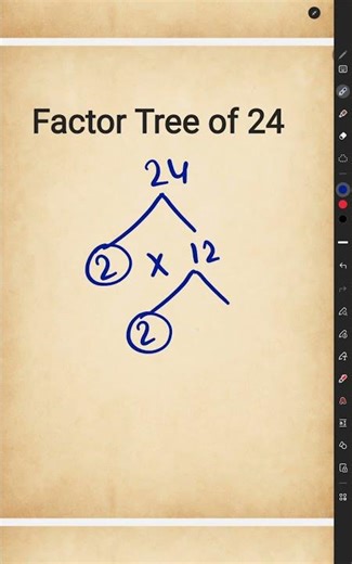 Factor Tree of 24 l Tree Factor of 24
