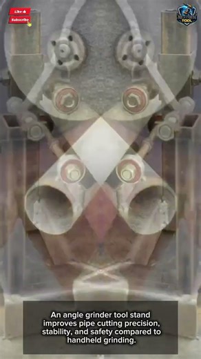 Angle grinder tool stand for precise pipe cutting#tool