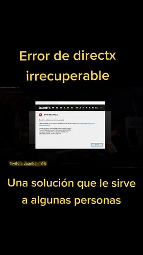Error de directx irrecuperable en warzone, solución para algunas personas, si te sirvio dejamelo saber🥺#superame #solucion #directx #warzone #warzone2 #fly #parati #amd #activision