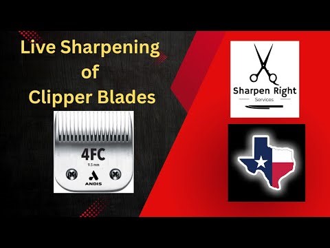 Clipper Blade Sharpening with Mike White - Sharpen Right Services LLC - League City, Texas