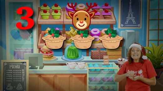 26K views · 178 reactions | Here’s a festive version of the much-loved number song 5 currant buns. This time it’s Mince Pies in the shop and who is coming along to buy them? Fun fact - there’s also a brand new mince pie 不 symbol in the Makaton library this year so check that out too. Enjoy! | Singing Hands | Facebook