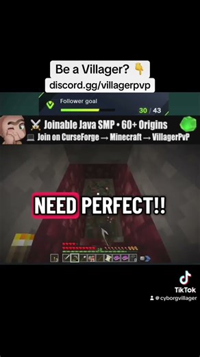 Breaking Through the Rock as a Cyborg Origin 💪 | VillagerPvP Modded SMP