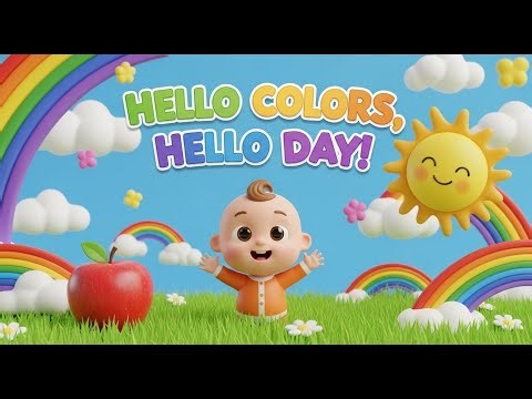 Hello Colors, Hello Day! 🌈 Fun Color Song for Toddlers