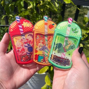 OP Pirate Anime Acrylic Shaker Keychain - Etsy