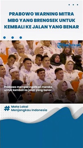 Prabowo Warns MBG Partners Who Are Reckless After BGN Chief Becomes Suspect: Get Back on the Righ...
