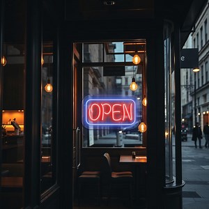 Open Neon Sign, LED Business Sign, Storefront Window Light up Sign, Bright Shop Light, Restaurant Decor, Salon Wall Sign, Cafe Open Sign - Etsy