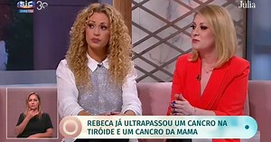 Rebeca recorda período mais difícil que viveu ao lado da irmã: “Foi ela que descobriu que eu tinha um dos piores cancros da mama”