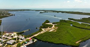 5k drone video John Pennekamp State Park in the Florida Keys