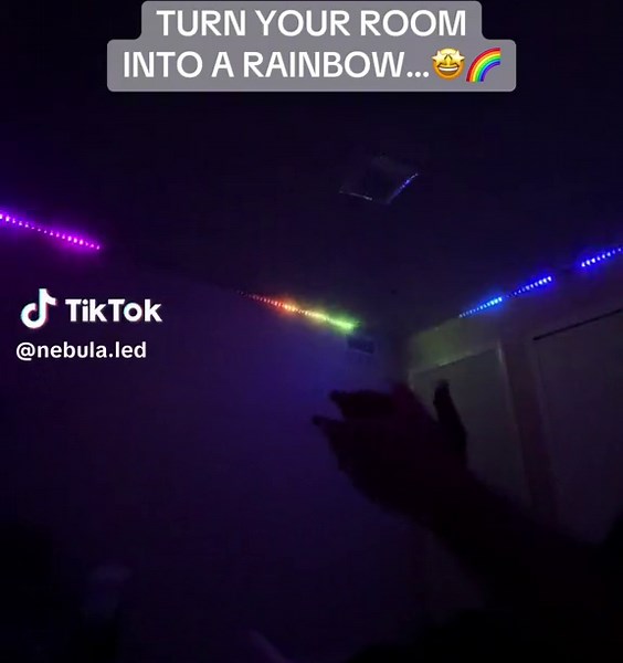 The dream lights from @NebulaLED . com are so fun to use! They’re sound reactive and can be controlled from your phone! 🤩🌈 #tiktokshop #ledlights #tiktokmademebuyit #led #dreamlights #leds