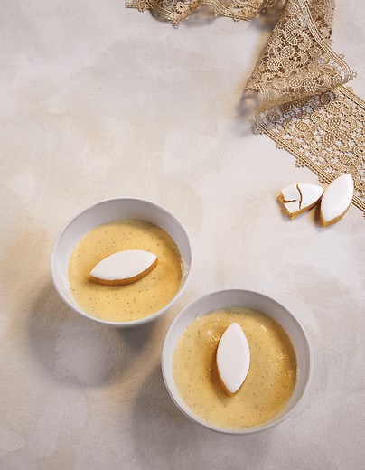 Crème catalane au calisson pour 4 personnes - Recettes - Elle à Table