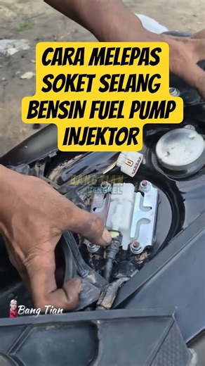 CARA MELEPAS SOKET SELANG BENSIN FUEL PUMP INJEKTOR #trik #tutorial