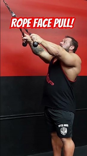 How to Do Rope Face Pulls | Rear Delt & Upper Back Builder #shoulders #back #BeastStrong #delts