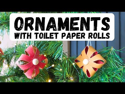 How to make Toilet Paper Rolls Ornaments