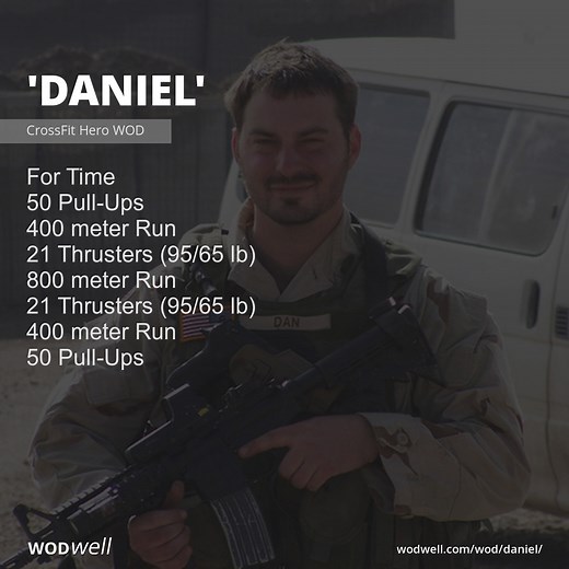 "Daniel" Workout, CrossFit Hero WOD | WODwell