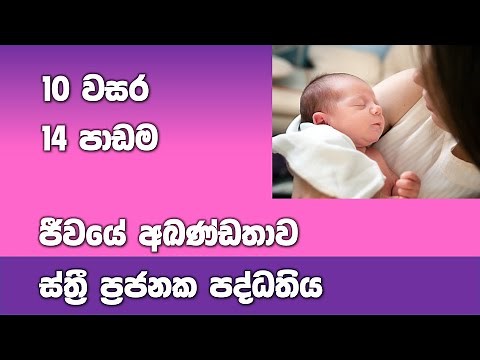 Grade 10 Science in Sinhala Medium |10 විද්‍යාව 14 පාඩම| ජීවයේ අඛණ්ඩතාවය | ස්ත්‍රී ප්‍රජනක පද්ධතිය