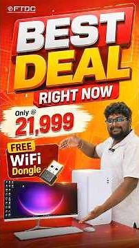 27” Monitor Setup 💻 | Full PC Combo at ₹21,999 🔥#trending #ytshorts #techdeals