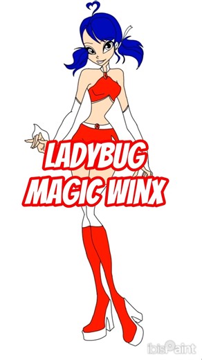 MIRACULOUS X WINX Ladybug Magic Winx 🧚‍♀️🐞 Ladybug as a winx fairy speedpaint #winxclub #miraculous