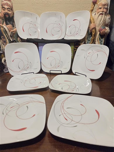 Corelle Splendor 9" Square Salad Plate Set of 10 - Etsy