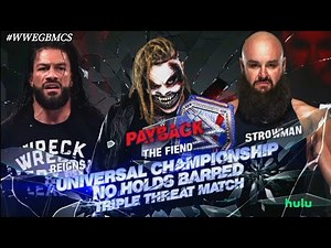 WWE Payback 2020 - Official And Full Match Card HD