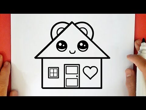 HOW TO DRAW A CUTE HOUSE