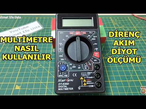 How to Use a Multimeter How to Use the Avometer (measurement of resistance, current, voltage)