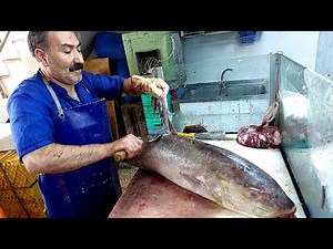 Big Amberjack Fish Cutting | How To Fillet & Amazing Skills