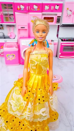 Satisfying Unboxing Barbie Laundry Playset, ASMR Video #shorts