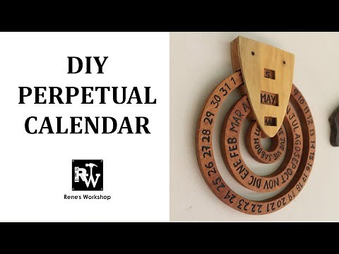 How to Make a Perpetual Calendar | DIY Wooden Calendar
