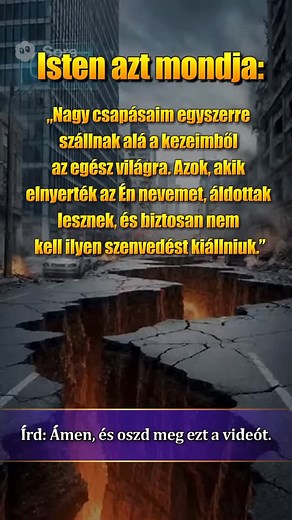 Ma november 10-je van, lsten azt mondja: „Nagy csapásaim egyszerre szállnak alá a kezeimből az egész világra. Azok, akik elnyerték az Én nevemet, áldottak lesznek, és biztosan nem kell ilyen szenvedést kiállniuk.” Ha hajlandó vagy az Ő nevéhez tartozni, írd le: „Ámen”. Jó dolgok történnek most. | Kövesd Jézust