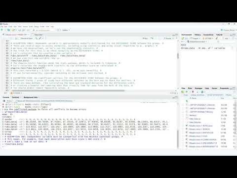 RStudio Workshop Series: Paired Samples T-Test