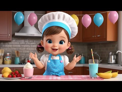 Baby Chef Milkshake Party | Fun Cooking Nursery Rhyme for Kids | Baby Learning Song