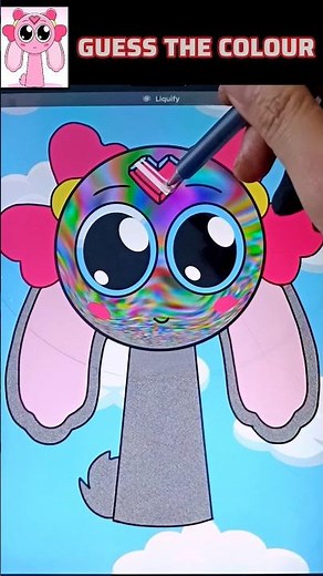 Pick the Colour 🎨 | MY Sprunki OC LU-JAINE #sprunkioc #drawing #digitalart #googoogaagaa