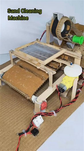 YT SHIVAM on Instagram: "New invention sand cleaning machine #science​ #project​ #foryoupage #fyp #experiment"