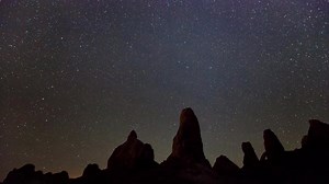 A visit to Trona Pinnacles is like a journey to another planet. One of the most unusual geologic wonders in the California desert, Trona Pinnacles’ landscape consists of more than 500 tufa (calcium carbonate) pinnacles rising from the bed of the Searles Dry Lake basin. These tufa spires, some as high as 140 feet, were formed underwater 10,000-100,000 years ago when Searles Lake formed a link in an interconnected chain of Pleistocene lakes stretching from Mono Lake to Death Valley. Timelapse of t