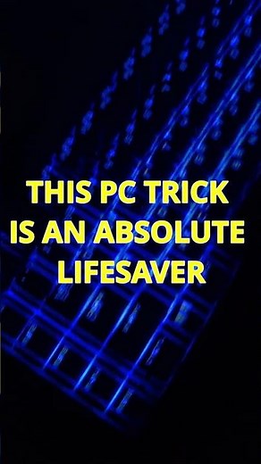 One PC Hack That’ll Save Your Day! 🔥🔥🔥 #technology #windows