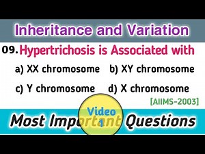 Inheritance and Variation Class 12 MCQ - Series video 1