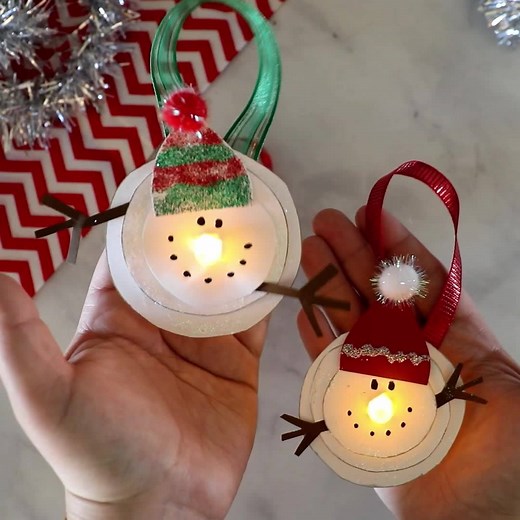 12M views · 29K reactions | MELTED SNOWMAN TEA LIGHT ORNAMENTS...so adorable!! Via Crafty Morning Directions: https://www.craftymorning.com/melted-snowman-tea-light-ornaments . | Crafty Morning | Facebook
