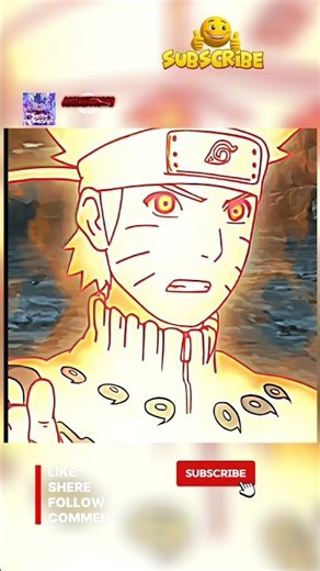 Nine-tail 🦊 chakra mode ablet to match🕑the raikage speed 🚄....