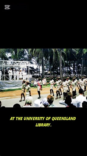 1962 | Port Moresby 🇵🇬A moment of honor.Justice Ralph Thomas Gore salutes cadets on ANZAC Day.
