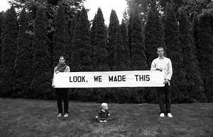 Portraits with Witty Hand-Painted Signs
