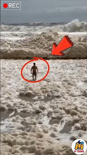 This Ocean Foam Looks Fun… But It Can Be Dangerous! 😱🌊 #OceanFoam #SeaFoam