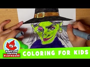 Halloween Coloring Pages for Kids | Maple Leaf Learning Playhouse