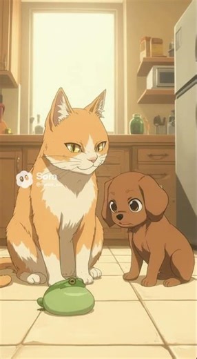 Angry Frog Jumpscares Cat & Dog 🐱🐶🐸 | Funniest 4K Freak‑Out #Shorts