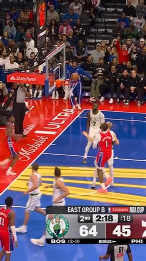 Nice fastbreak bucket and-1 for VJ Edgecombe 🔥 🏀 Watch this exclusive NBA game Live NOW on Prime Video 👉 https://bit.ly/NBAPHxPrimeBOSvsPHI #NBAPhilippines #NBAHighlights | NBA Philippines