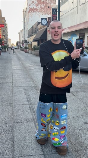 Sumthin Epic on Instagram: "Bros tweaking 😭 EMOJI SET DROPPING SOON 👀 - Emoji Pants $125-145 - Emoji Shirt $40 Join SMS list in bio for discounts & early access 😎🤝"